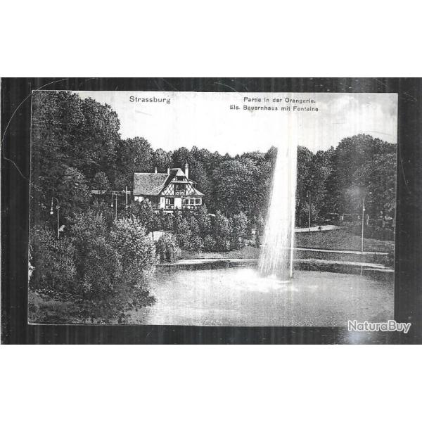 strasbourg orangerie carte postale allemande  carte postale ancienne