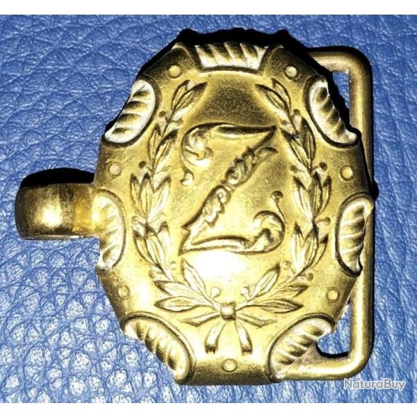 BOUCLE DE CEINTURON D'OFFICIER DE ZOUAVES