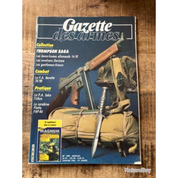 Gazette des armes n*149 Janvier 86