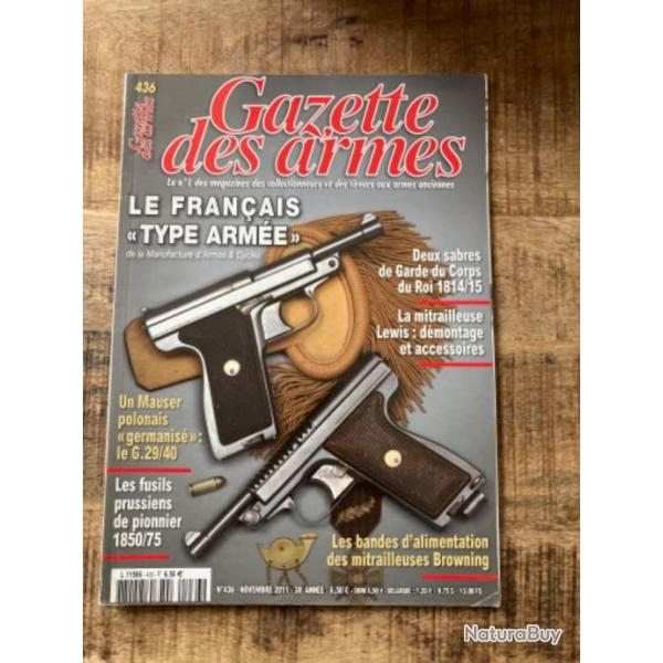 Gazette des armes n*436 Novembre 2011