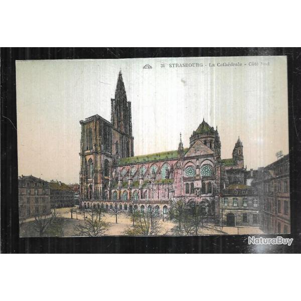 strasbourg la cathdrale cot sud carte postale ancienne