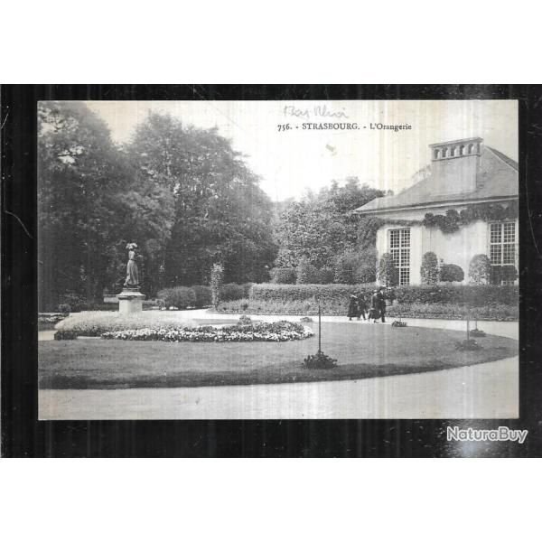 strasbourg l'orangerie carte postale ancienne