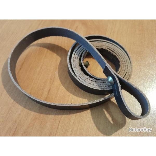 SAUTOIR / bretelle cuir pour trompe... 125 cm
