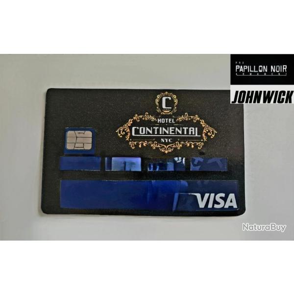 FIN DES R�DUCTION ! JOHN WICK sticker  CARTE BANCAIRE afin de la transformer BLACKCARD CONTINENTAL