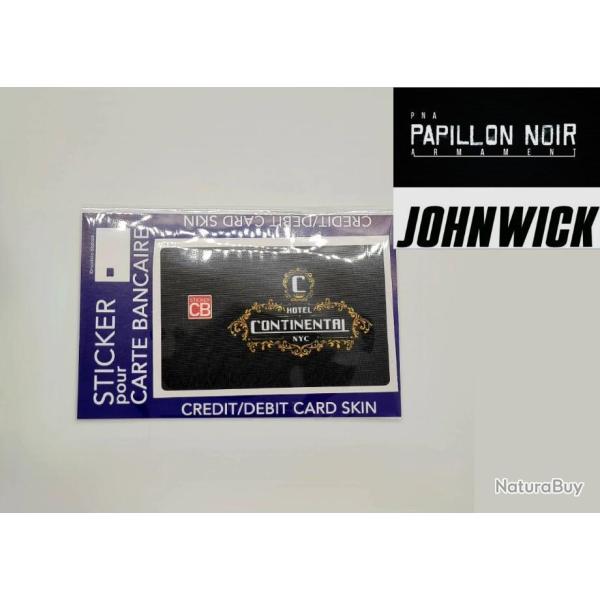 FIN R�DUCTION! ! JOHN WICK sticker CARTE BANCAIRE [US] afin de la transformer  BLACKCARD CONTINENTAL