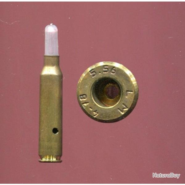 5.56 x 45 FAMAS France - RARE cartouche exp�rimentale � blanc inerte  - Le Mans 1978 - LM 5.56 4-78