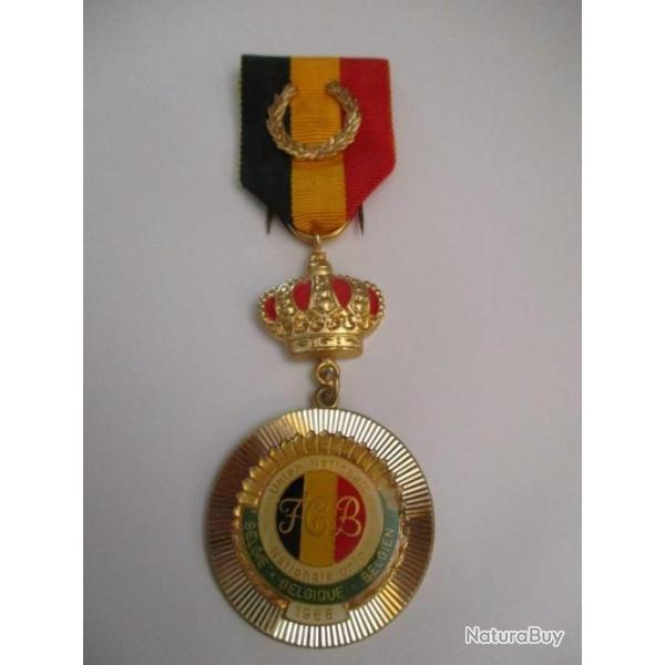M�daille belge Union Nationale Unie 1968