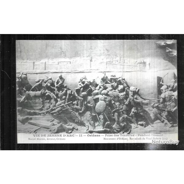 vie de jeanne d'arc 11 orl�ans prise des tourelles pendant l'assaut carte postale ancienne
