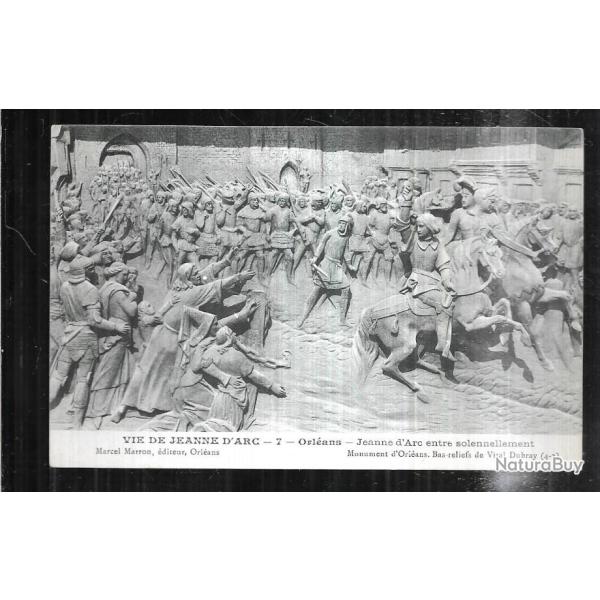 vie de jeanne d'arc 7 orl�ans jeanne d'arc entre solennellement carte postale ancienne