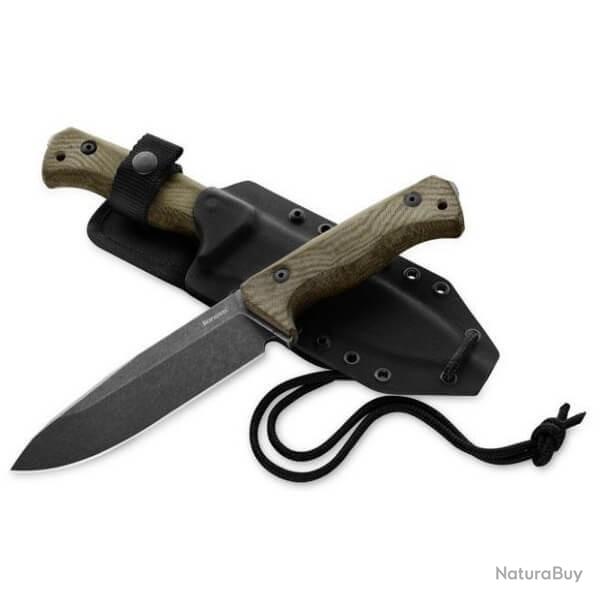 Couteau fixe Lionsteel "T6" micarta T6B.3V.CVG