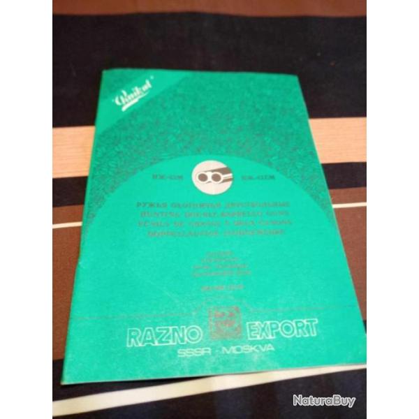 Livret fiche technique fusil Ba�kal IJ 43M