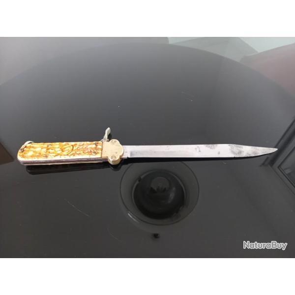 Couteau de Chasse rtractable ancien (non pliant)