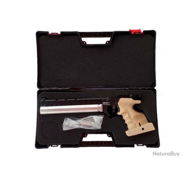 PISTOLET DE TIR OLYMPIQUE PCP ARCEA-SNOWPEAK RIVAL-25 ( PP20   4,5 mm 7,5 Joul. CAMEL-RAIL (Gaucher)