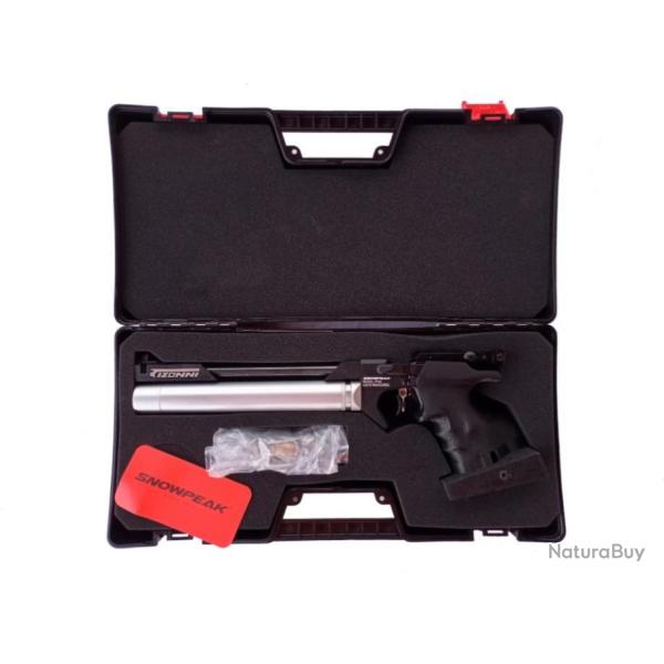 PISTOLET DE TIR OLYMPIQUE PCP ARCEA-SNOWPEAK PP20  4,5 mm 7,5 Joul. NOIR-NOIR (Gaucher)