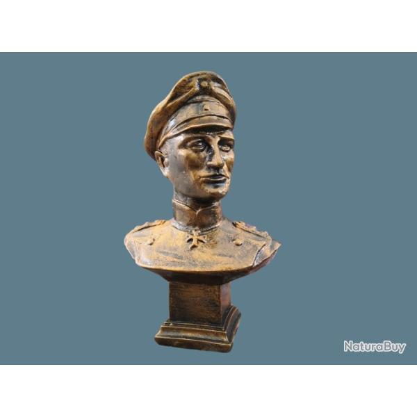Manfred von Richthofen Air WW1  ( Buste sur socle d'une hauteur de 18 cm )