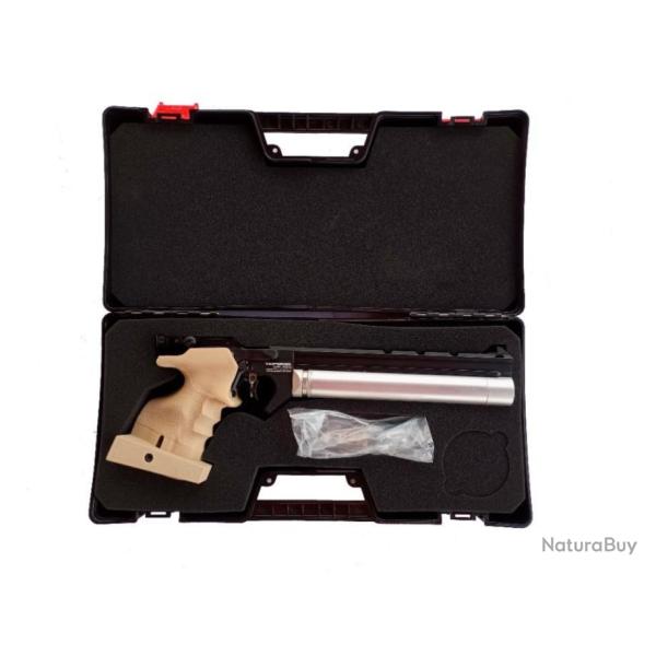 PISTOLET DE TIR OLYMPIQUE PCP ARCEA-SNOWPEAK PP20  4,5 mm 7,5 Joul. CAMEL-RAIL ( DROITIER)