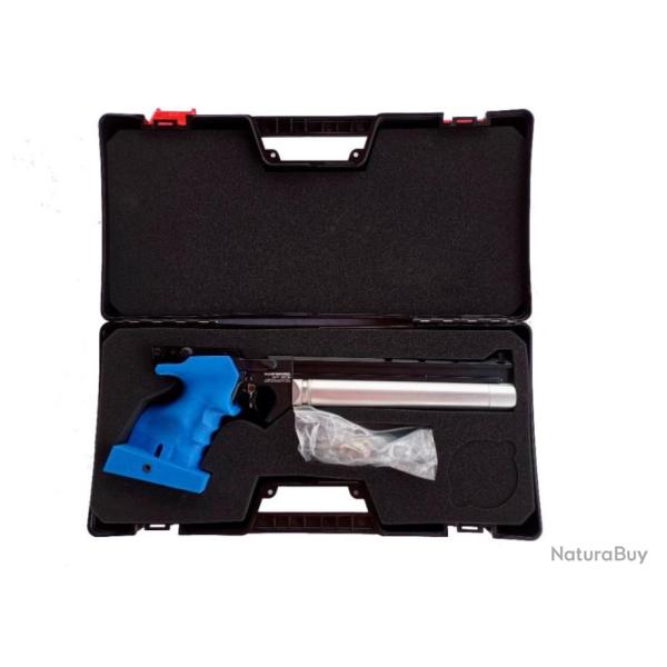 PISTOLET DE TIR OLYMPIQUE PCP ARCEA-SNOWPEAK PP20  4,5 mm 7,5 Joul. BLEU-RAIL ( Droitier )