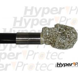 Canne &eacute;p&eacute;e t&ecirc;te de mort 86 cm