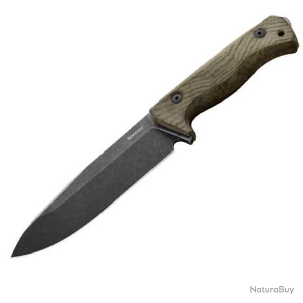 Couteau fixe Lionsteel "T6" micarta K490 T6B.CVG
