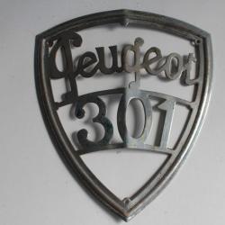 Insigne automobile Plaque calandre radiateur Peugeot 301 Car Badge