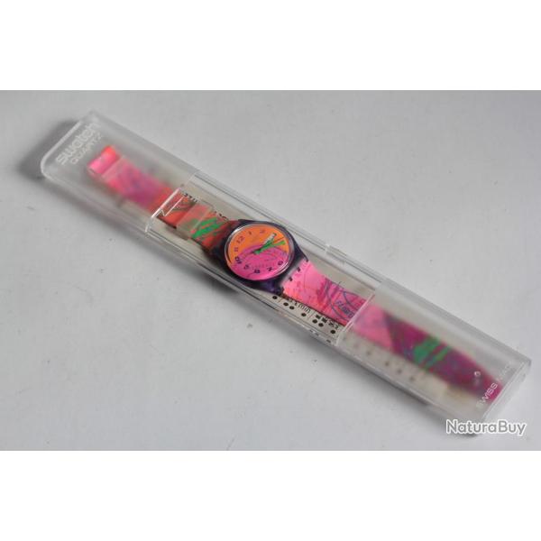SWATCH Montre Fluo Seal GV 700 Day date 1993