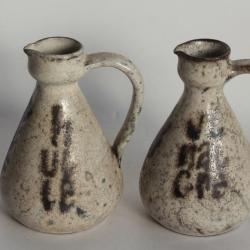 Gustave REYNAUD Flacons Huile Vinaigre Le Mûrier Vallauris