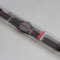 SWATCH Montre Swatch 360 Rouge sur Blackout GZ119 1991 ed limitée