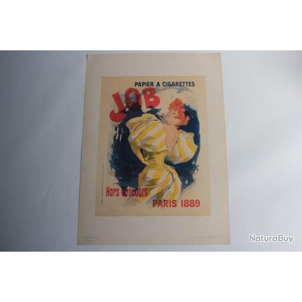 CHERET Jules Lithographie Papier � cigarettes JOB 1889 Art Nouveau