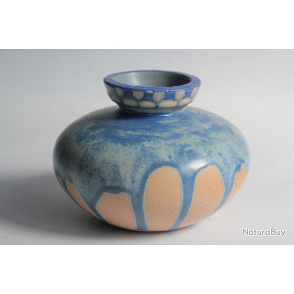 Vase gr�s REVERNAY Art d�co