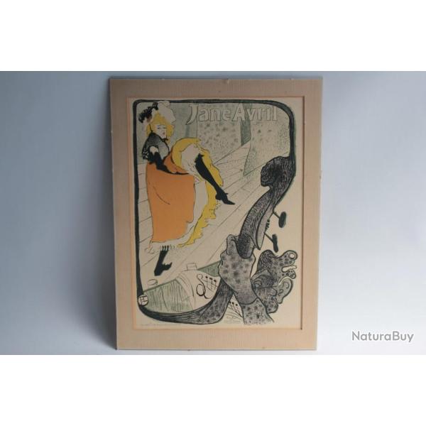 TOULOUSE-LAUTREC Lithographie Jane Avril 1893
