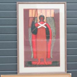 Tableau peinture Vasily et Lyubov Antsiferov Ange Michael Art Russe