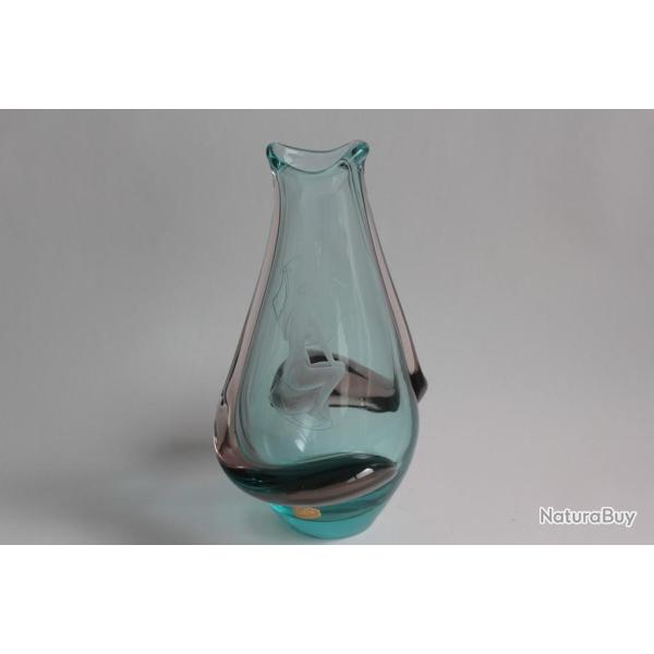 Vase cristal Femme nue Zelezny Brod Boh�me