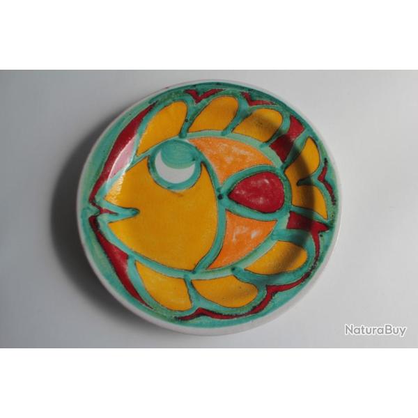 Giovanni DE SIMONE Assiette c�ramique Poisson