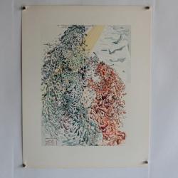 SALVADOR DALI Lithographie La divine comédie Opposition