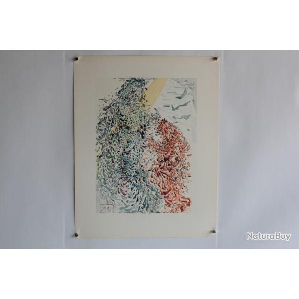 SALVADOR DALI Lithographie La divine com�die Opposition