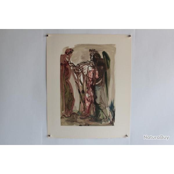 SALVADOR DALI Lithographie La divine com�die Les orgueilleux