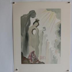 SALVADOR DALI Lithographie La divine comédie La seconde Corniche