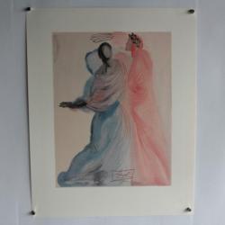 SALVADOR DALI Lithographie La divine comédie La splendeur de Béatrice