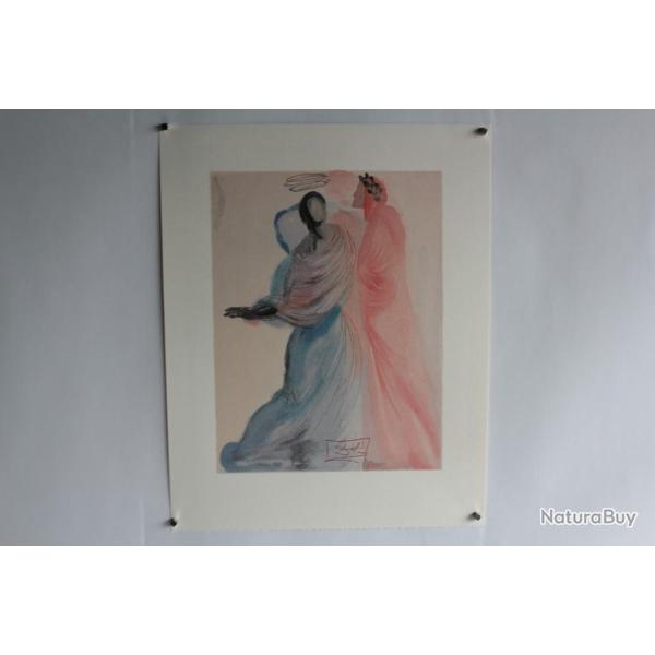 SALVADOR DALI Lithographie La divine com�die La splendeur de B�atrice