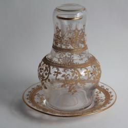 SAINT LOUIS Service de nuit cristal filigrané