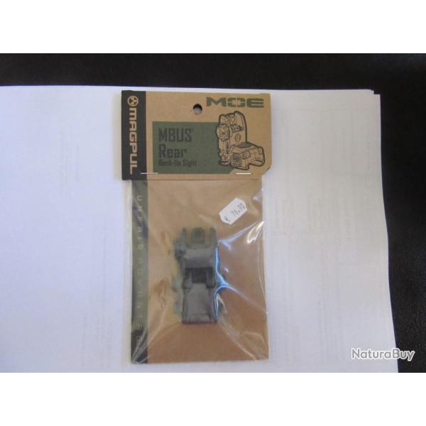 MAGPUL hausse arriere / rear sight  gris NEUF
