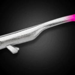 Leurre Souple LMAB Drunk Bait 16cm Chrome Pink Tail
