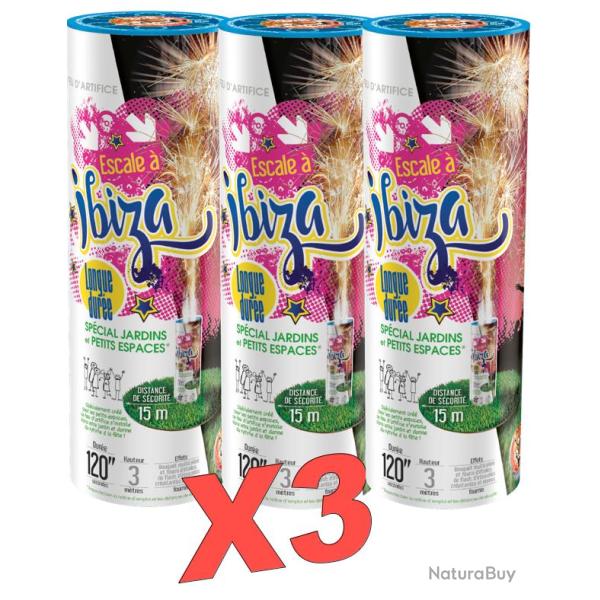 FEU D'ARTIFICE ESCALE � IBIZA - Lot de 3