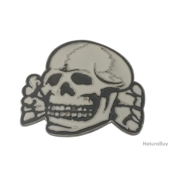 Boucle ceinturon t�te de mort  - Hauteur : 75 mm Largeur : 85 mm