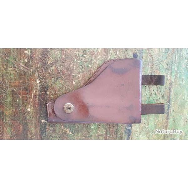 RARE Ancien HOLSTER en cuir Gendarmerie ou Douanes pour 7,65