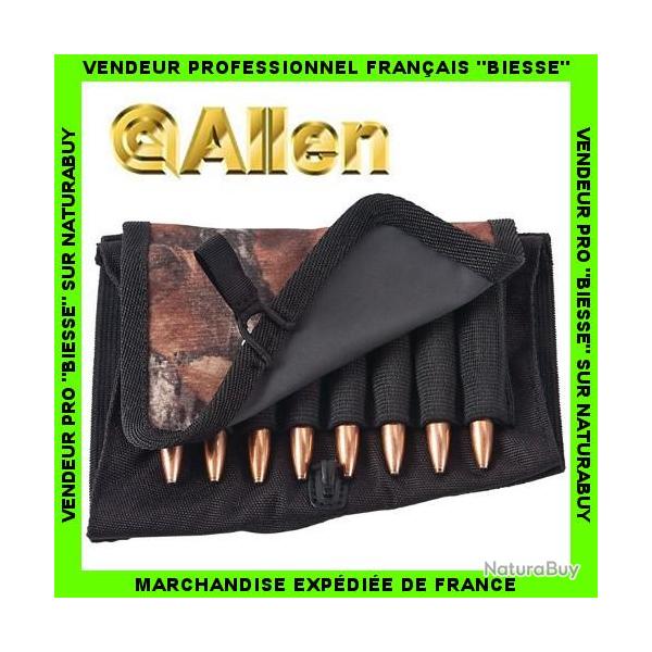 Cartouchiere de crosse avec RABAT ALLEN 8 balles pour tout calibre carabine TOP QUALIT� SUPER TARIF
