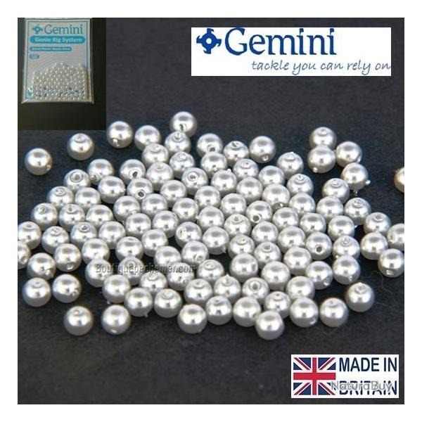 PERLE RONDE BLANC NACR� GEMINI ( 100 PC ) N� 4