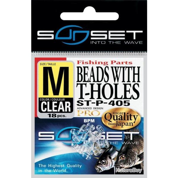 PERLES CLIPOT ROTATIVES T-HOLES BEADS ST-P-405 SUNSET M