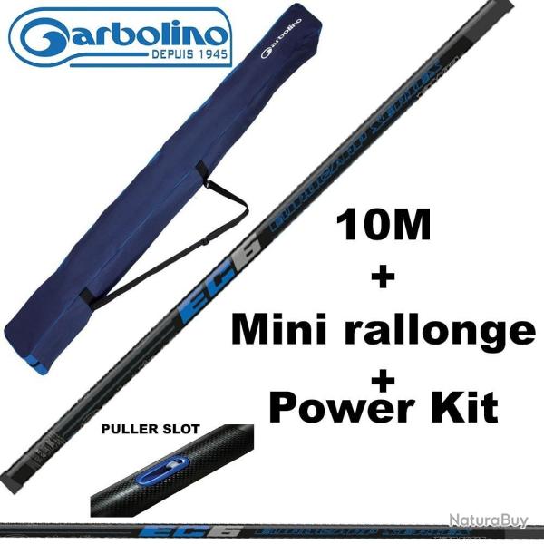 PACK COUP CARPE GARBOLINO EURO CARP EC6 10M (AVEC MINI-RALLONGE) + POWER KIT + FOURREAU Canne livr�e