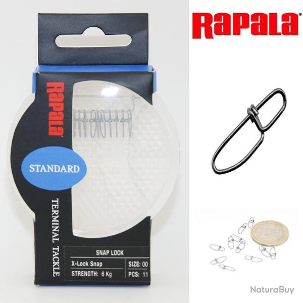 Agrafe leurre Rapala X-Lock Snap ( Taille Micro )
